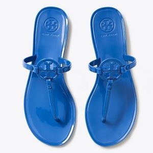 Blue Tory Burch bondi blue sandals